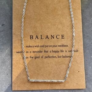 Silver Balance Necklace